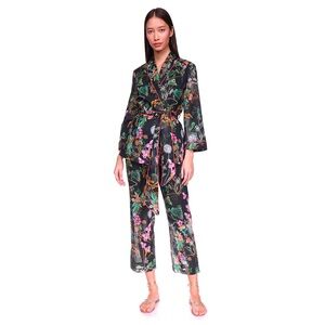 Cara Cara Pellicano lounge set black floral size M